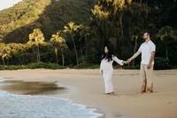 Maternity Photos at Cannons Beach Haena Kauai-12