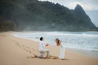 surprise proposal at tunnels beach kauai-45