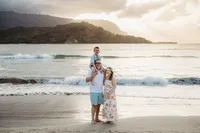 Sunset Splash Session Hanalei Bay Kauai Family Photographer-8