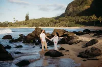 Maternity Photos at Cannons Beach Haena Kauai-5