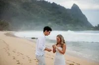 surprise proposal at tunnels beach kauai-47