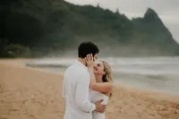surprise proposal at tunnels beach kauai-30