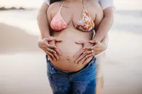 Maternity Photos at Cannons Beach Haena Kauai-20