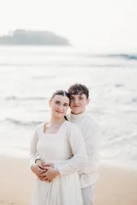 hanea beach couples shoot engagement modest orthodox-27