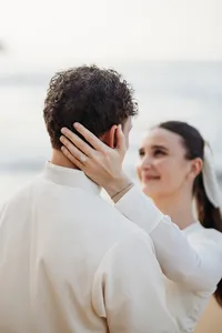 hanea beach couples shoot engagement modest orthodox-17