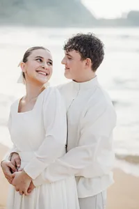 hanea beach couples shoot engagement modest orthodox-31