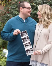 Pregnancy announcement session_Botanical Gardens