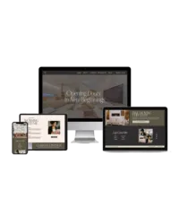 website template mockup for realtors and real estate agents