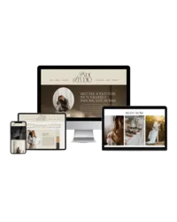 website template mockup for photographers and videographers