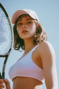 Tennis Player Outdoors