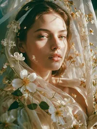Ethereal Woman with Flowers copy