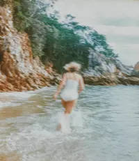 Beach Run in Motion