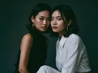 Elegant Portrait of Two Women