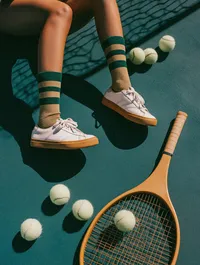 Tennis Scene Close-Up