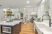 kitchen sink and Delta matte black faucet