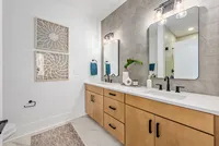primary bathroom double sinks
