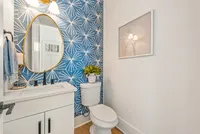modern feature in bathroom