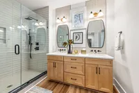 modern bathroom white tile