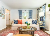 Traditional living room with a fresh twist