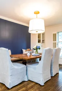 Bright breakfast room with classic style
