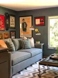 Masculine interior design project by Patina Design Co. McLean, VA