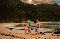 family-walking-on-beach-oahu-photo-session