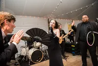 Band playing as guests dance