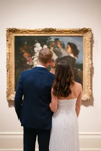 Fine Art Museum Engagement Photos
