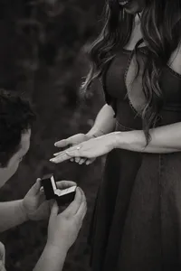 a boy proposes to his girlfriend during their session with shelly voss