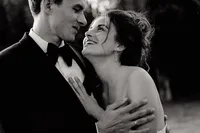 emotional couple picture from a wedding in Provence at Château Martinay