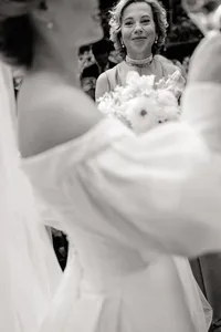 candid wedding photo from guests