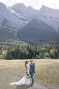Couple - Wedding Photos- Timeless Tales Creatives - Documentary Wedding Photographers Canmore - Quarry Lake