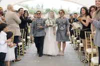 Elegant grand imperial Edmonton filipino wedding photos - breide ceremony entrance