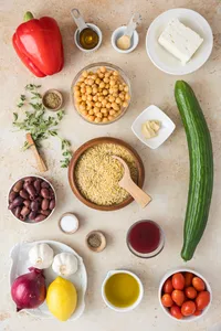 Mediterranean Orzo salad Process-1
