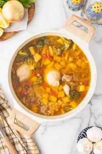 Chicken Soup with Butternut Squash-Process 13
