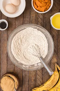 Pumpkin Banana Muffins Process web-3