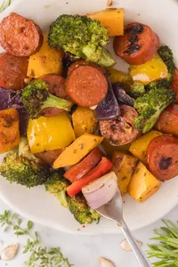 Sheet Pan Sausage & veggies web Hero-20