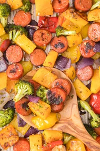 Sheet Pan Sausage & veggies web Hero-4