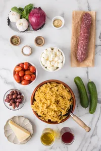 Bow Tie Pasta Salad Process-1