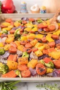 Sheet Pan Sausage & veggies web Hero-8