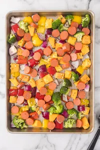 Sheet Pan Sausage & veggies web Process -8