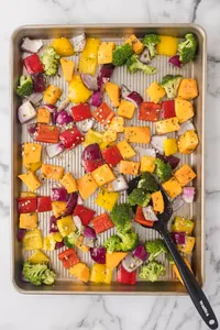 Sheet Pan Sausage & veggies web Process -7