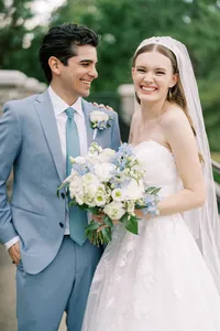 Happy couple at chapel hill country club durham wedding photographer