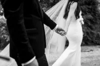 A picture of the grooms hand holding the brides hand captured by Sydney wedding photographer Lonely Hunter