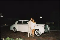Vintage classic wedding car wedding coordinated by Day of Details
