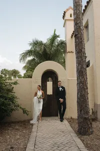 Bride and Groom photo at Powel Crosley Estate