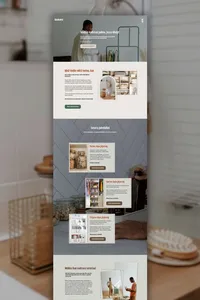 Website homepage for a cleaning company.