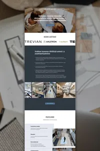 Website homepage for a construction company.