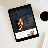 Black and Cream Minimalist Digital Mockup Instagram Post