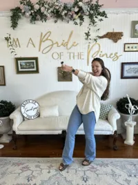 She said yes to her wedding dress